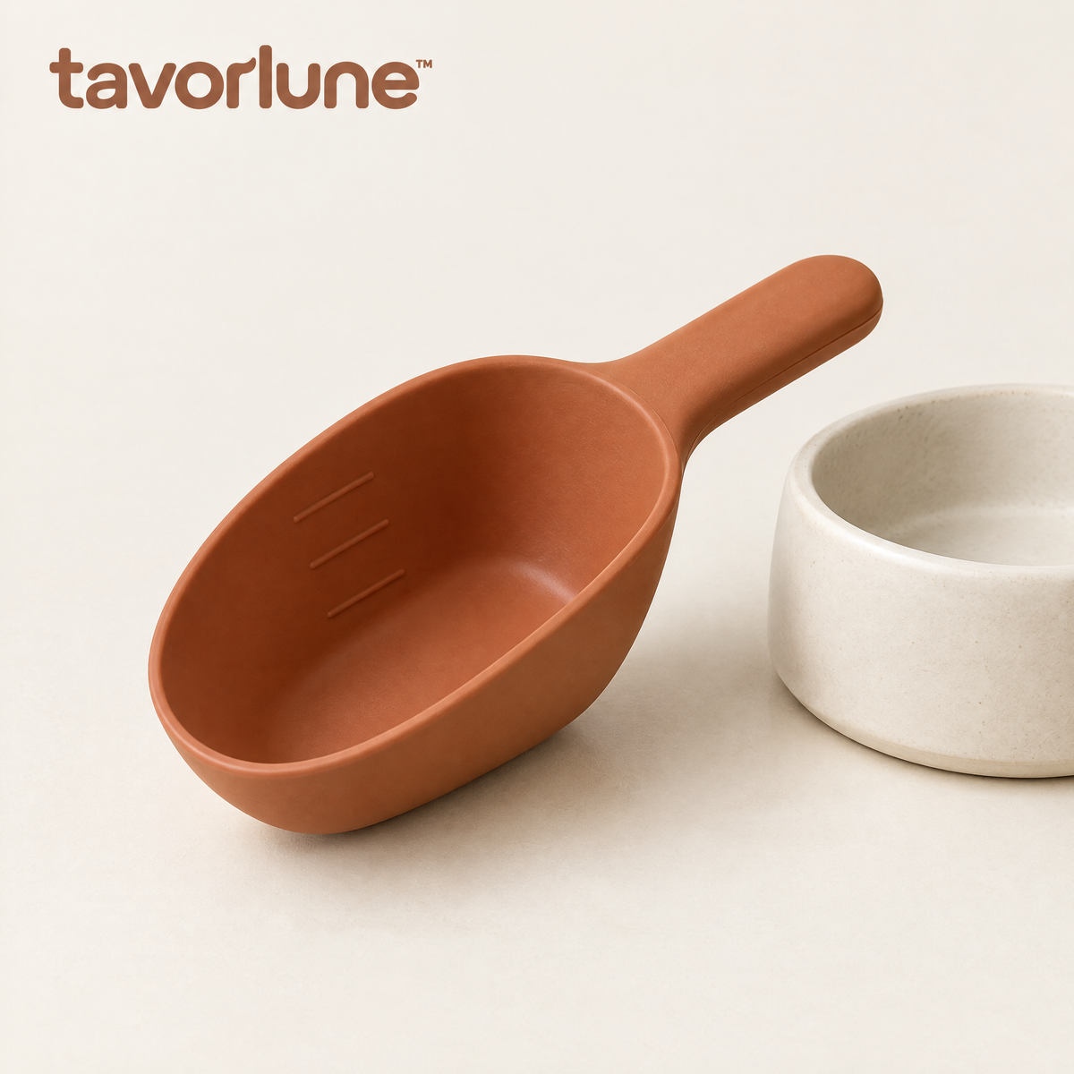 Tavorlune™ Terracotta Pet Food Scoop
