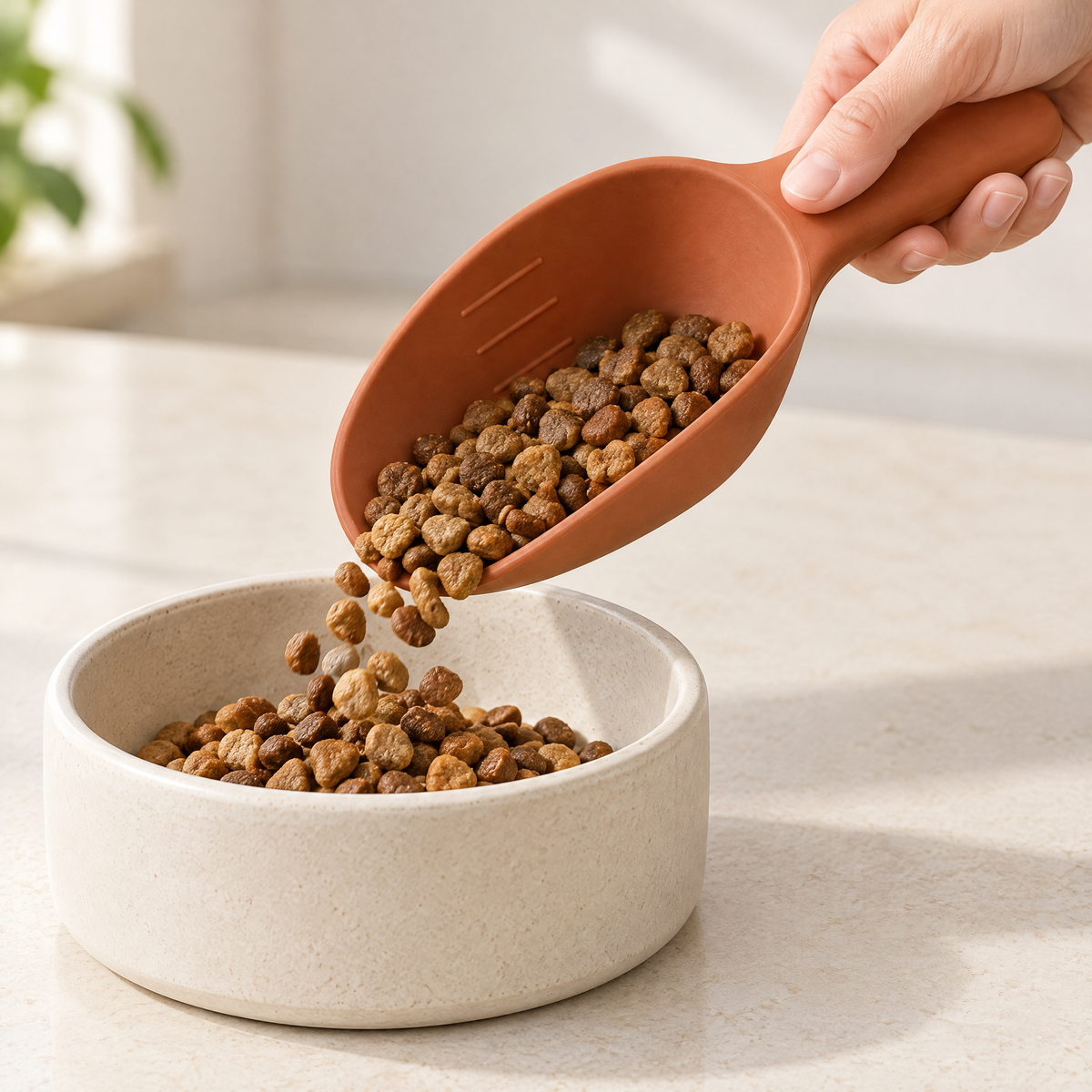 Tavorlune™ Terracotta Pet Food Scoop