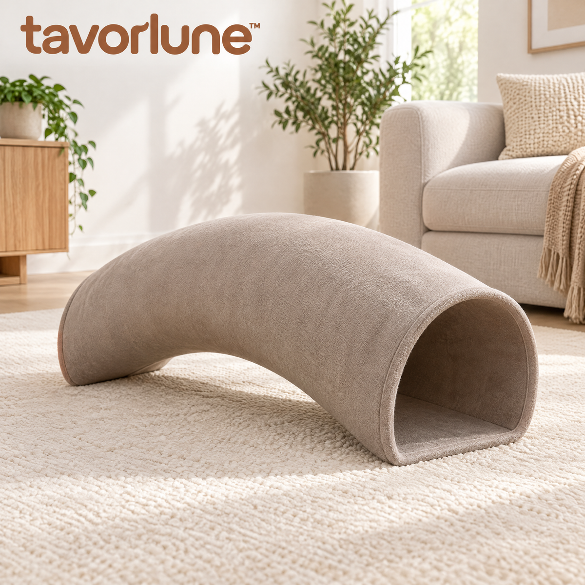 Tavorlune™ Curved Cat Play Tunnel