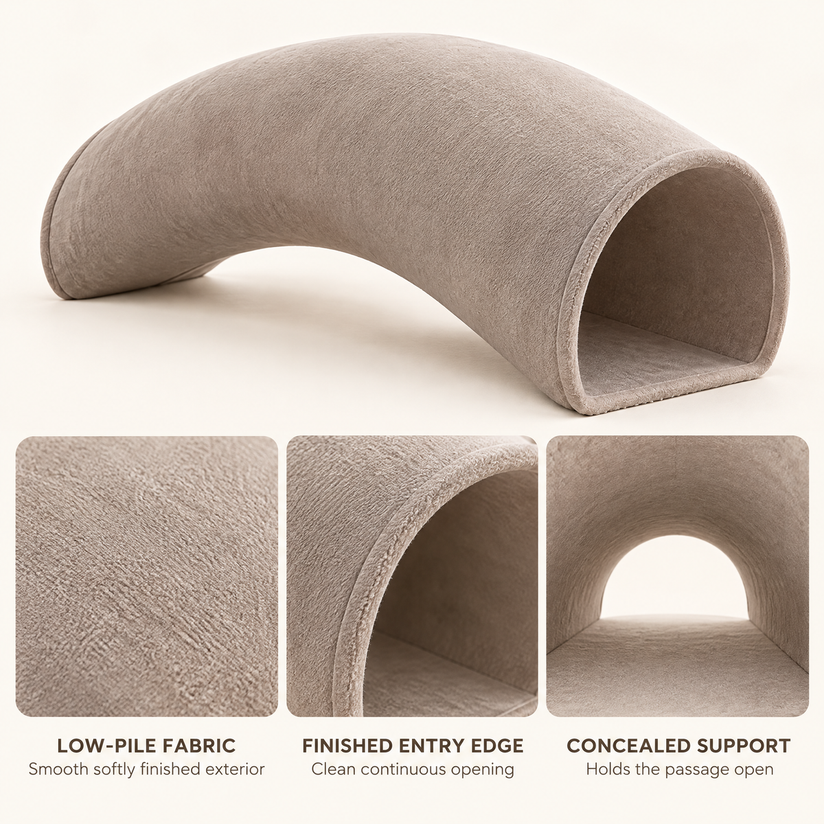 Tavorlune™ Curved Cat Play Tunnel